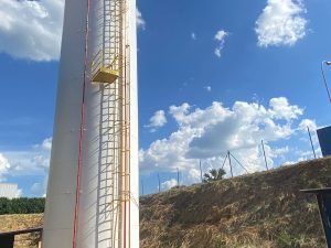 Base para reservatório metálico capacidade de 200m³